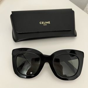 CELINE 49mm Cat Eye Sunglasses - Black